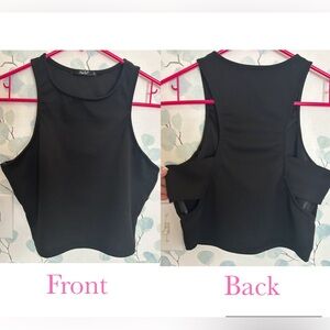 Black Papaya Top w/ Open Back Design